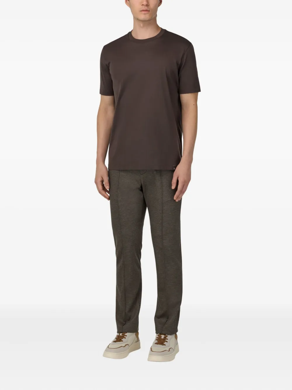 Boggi Milano crew-neck T-shirt - Bruin