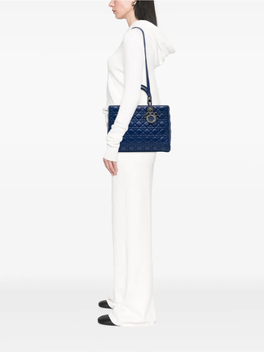 Christian Dior Pre-Owned 2013 Large Lambskin Cannage Lady Dior satchel | Pre-Owned | Image 2