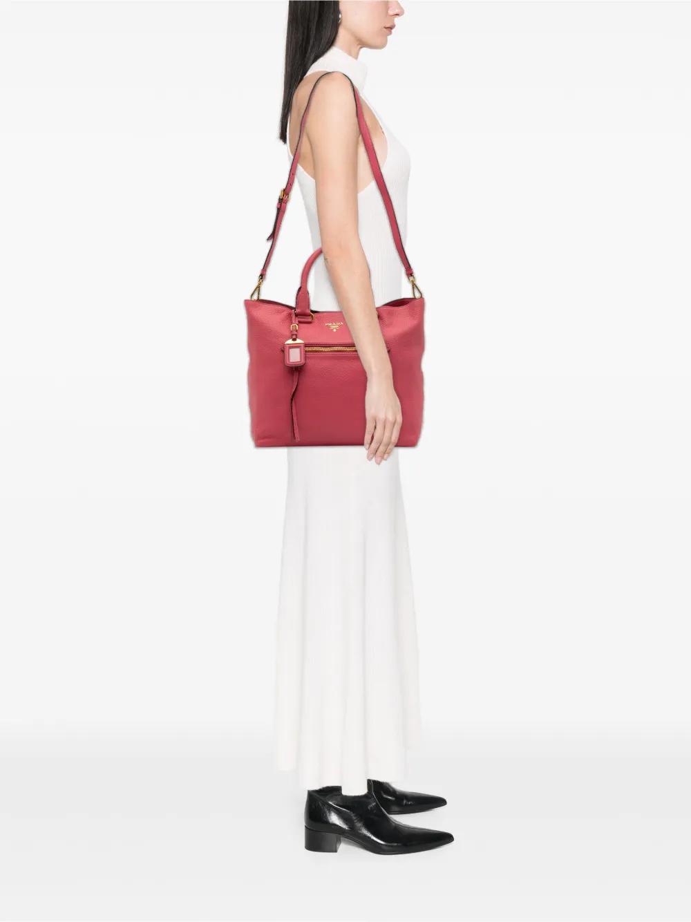 Prada Pre-Owned 2000-2025 Vitello Daino Open Convertible Tote satchel | Pre-Owned | Image 2