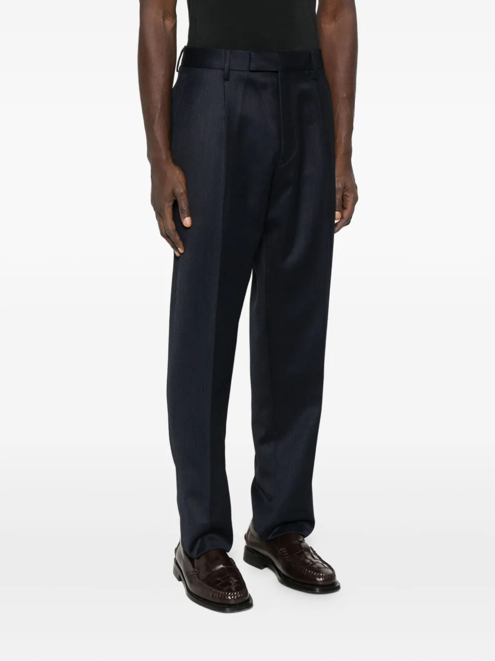 Zegna Plooibroek Blauw