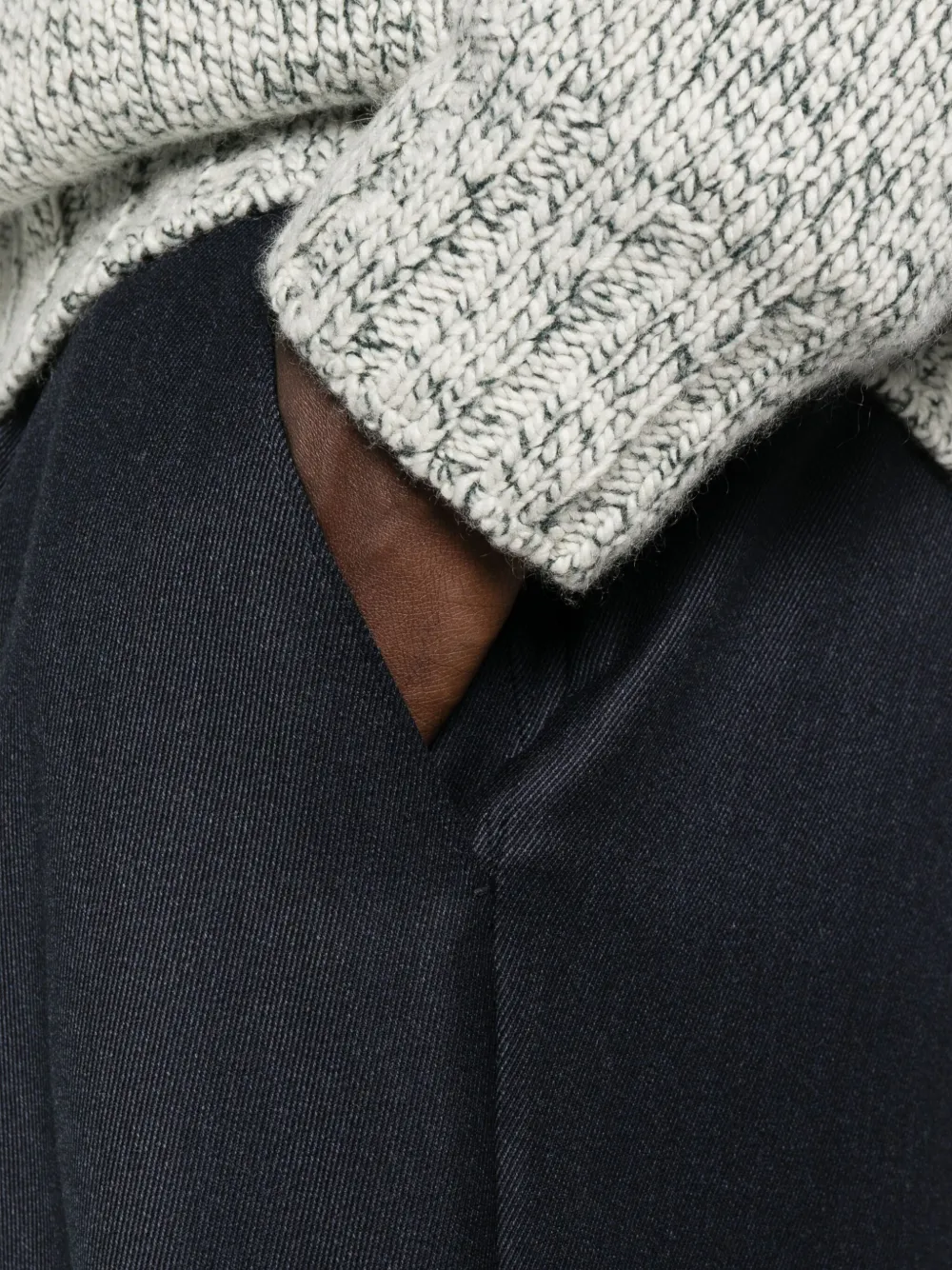 Zegna Plooibroek Blauw