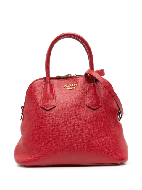 Prada Pre-Owned 2000-2025 Medium Saffiano Dome satchel