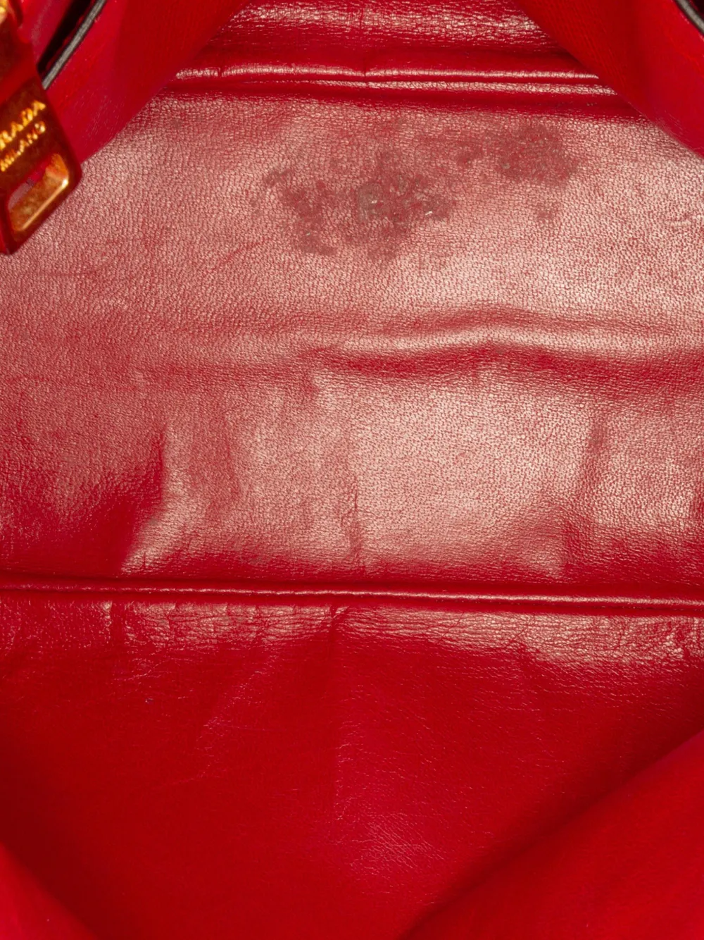 Pre-owned Prada 2000-2025 Medium Saffiano Dome Satchel In Red