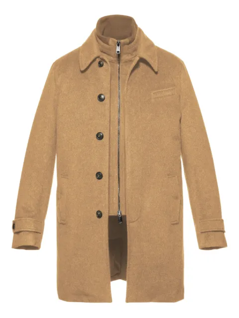 Norwegian Wool Euro button-fastening coat
