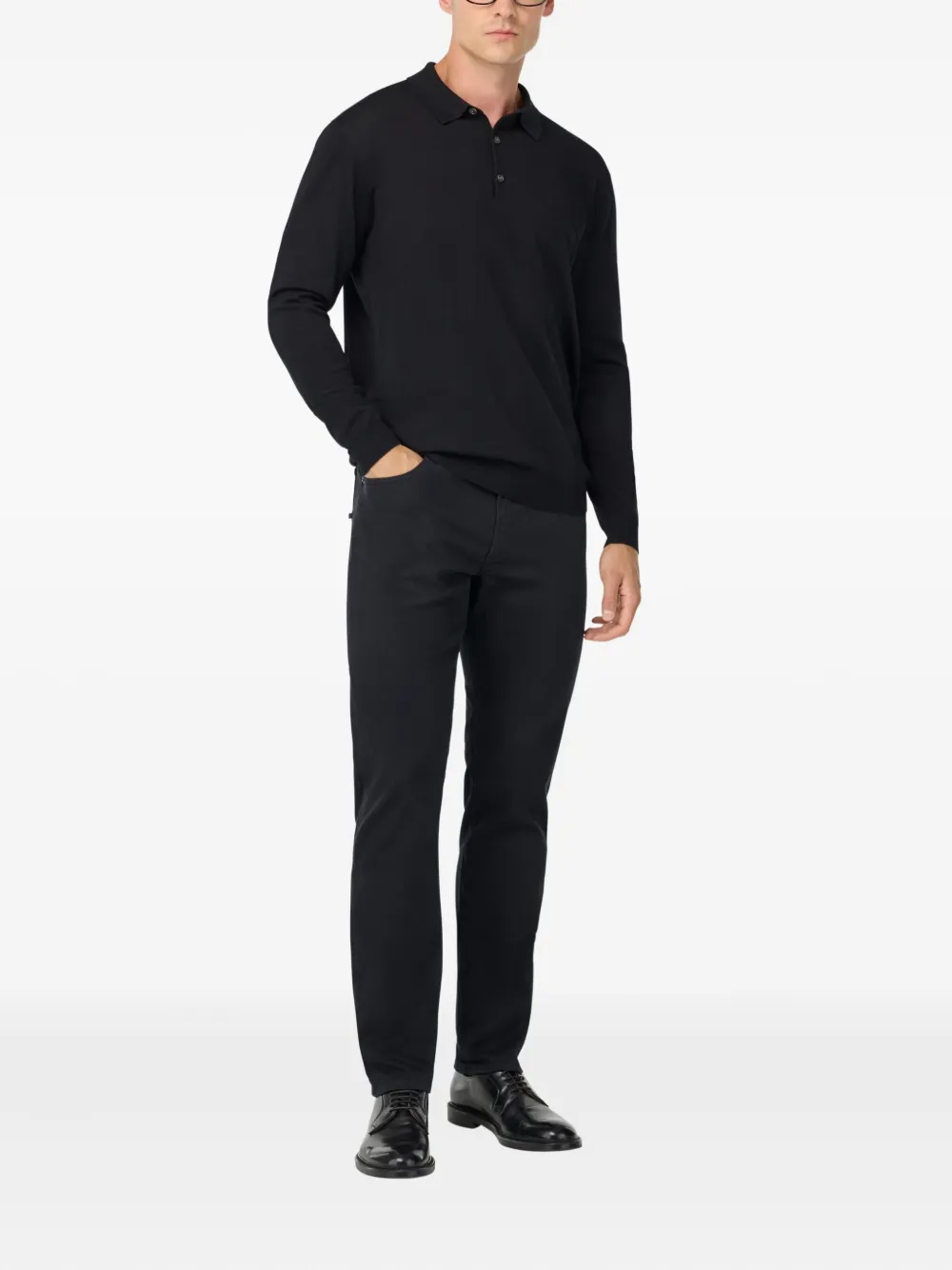 Boggi Milano logo-label jeans - Blauw