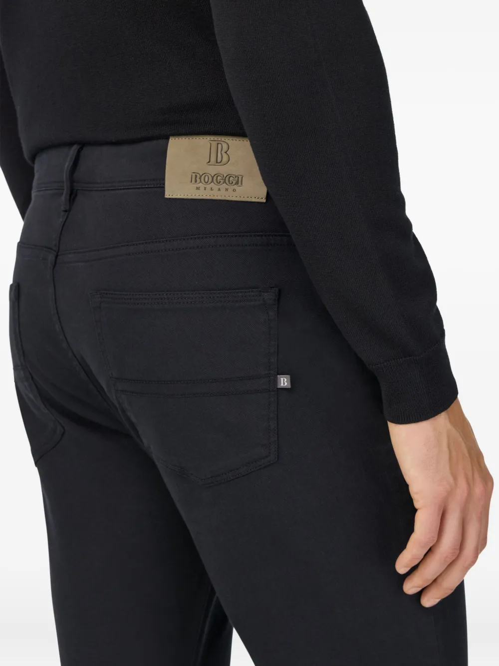 Boggi Milano Jeans met logo-label Blauw