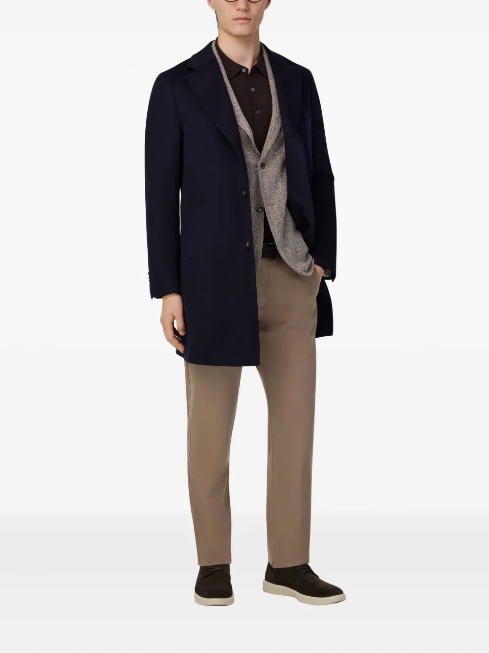 Boggi Milano single-breasted coat | Single Breasted Coats | Image 2