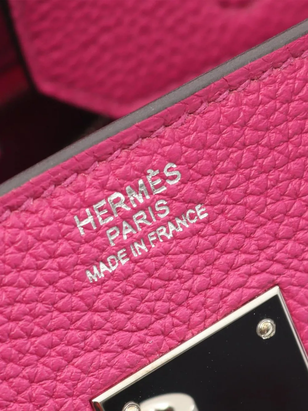 Pre-owned Hermes 2020 Togo Birkin Retourne 30 Handbag In Pink