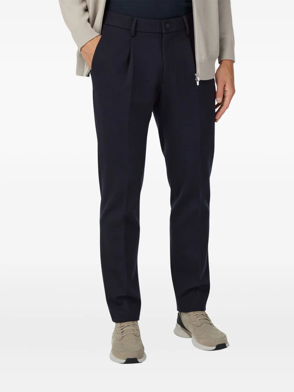 Boggi Milano Tailored Trousers In Blue