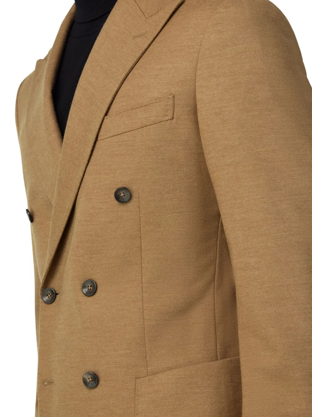 Boggi Milano Double-breasted Blazer In Brown