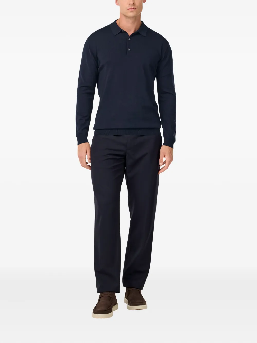 Boggi Milano straight-leg trousers - Blauw