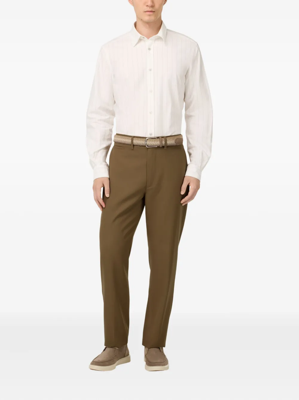 Boggi Milano wool trousers - Bruin