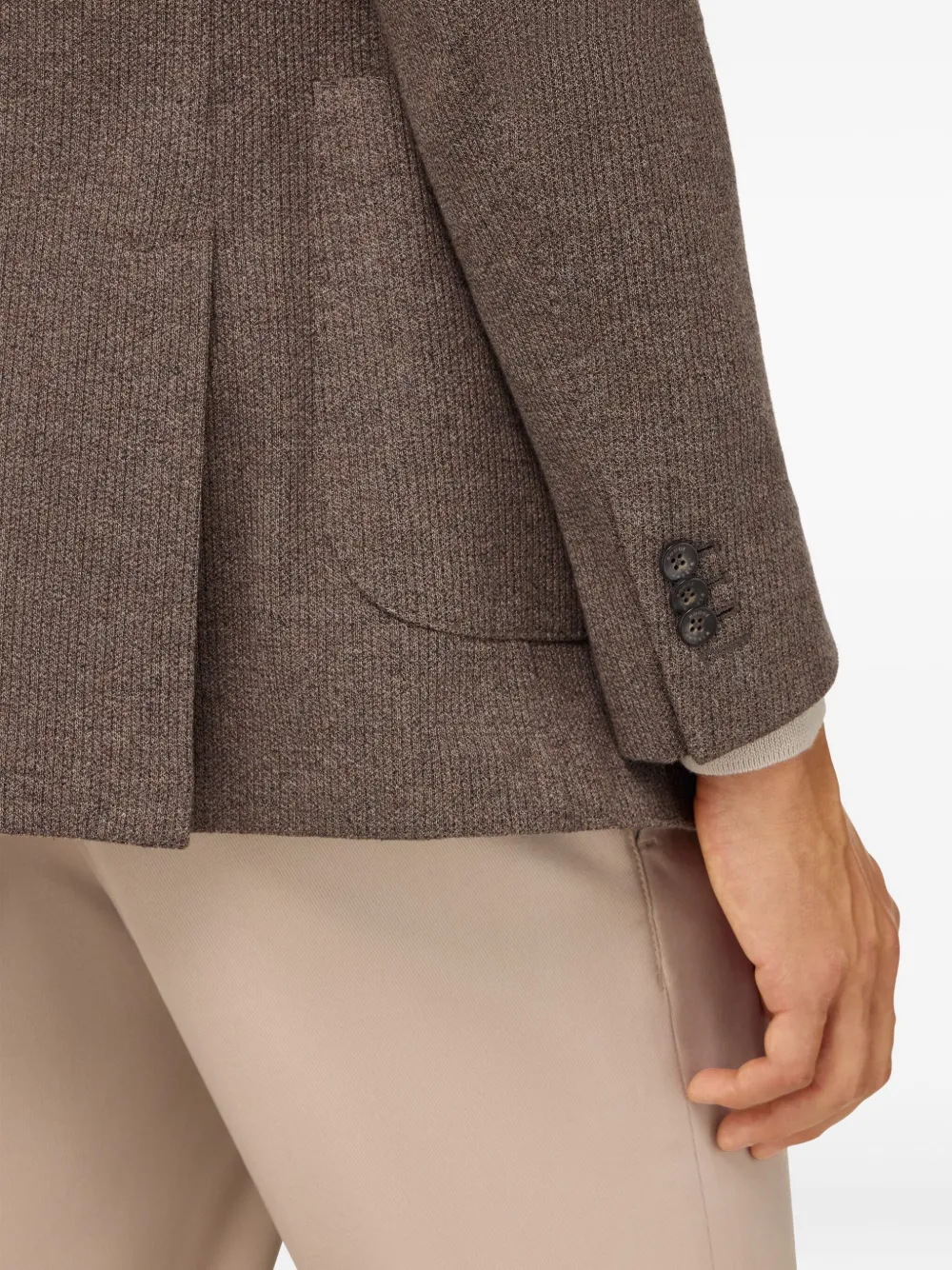 Boggi Milano Blazer met textuur Bruin