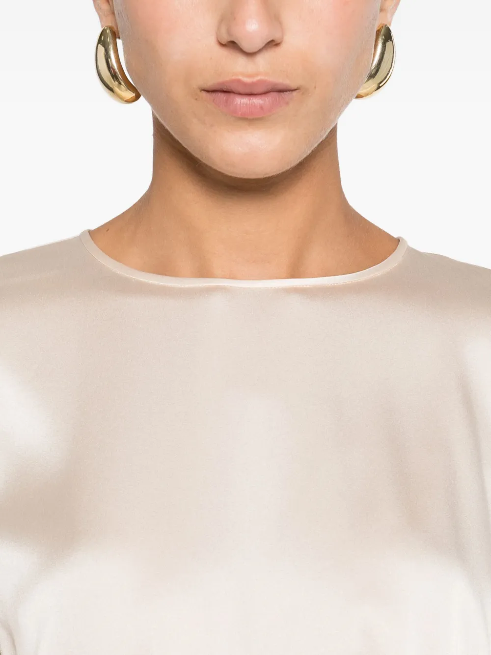 Max Mara Long Sleeve Blouse In Neutral