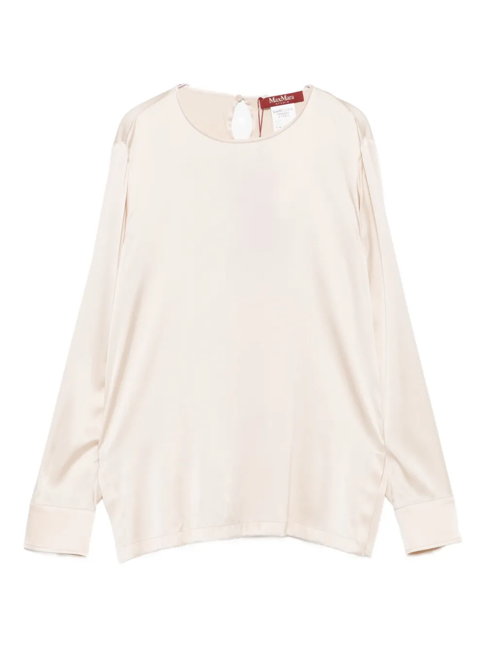 Max Mara Long Sleeve Blouse In Neutral