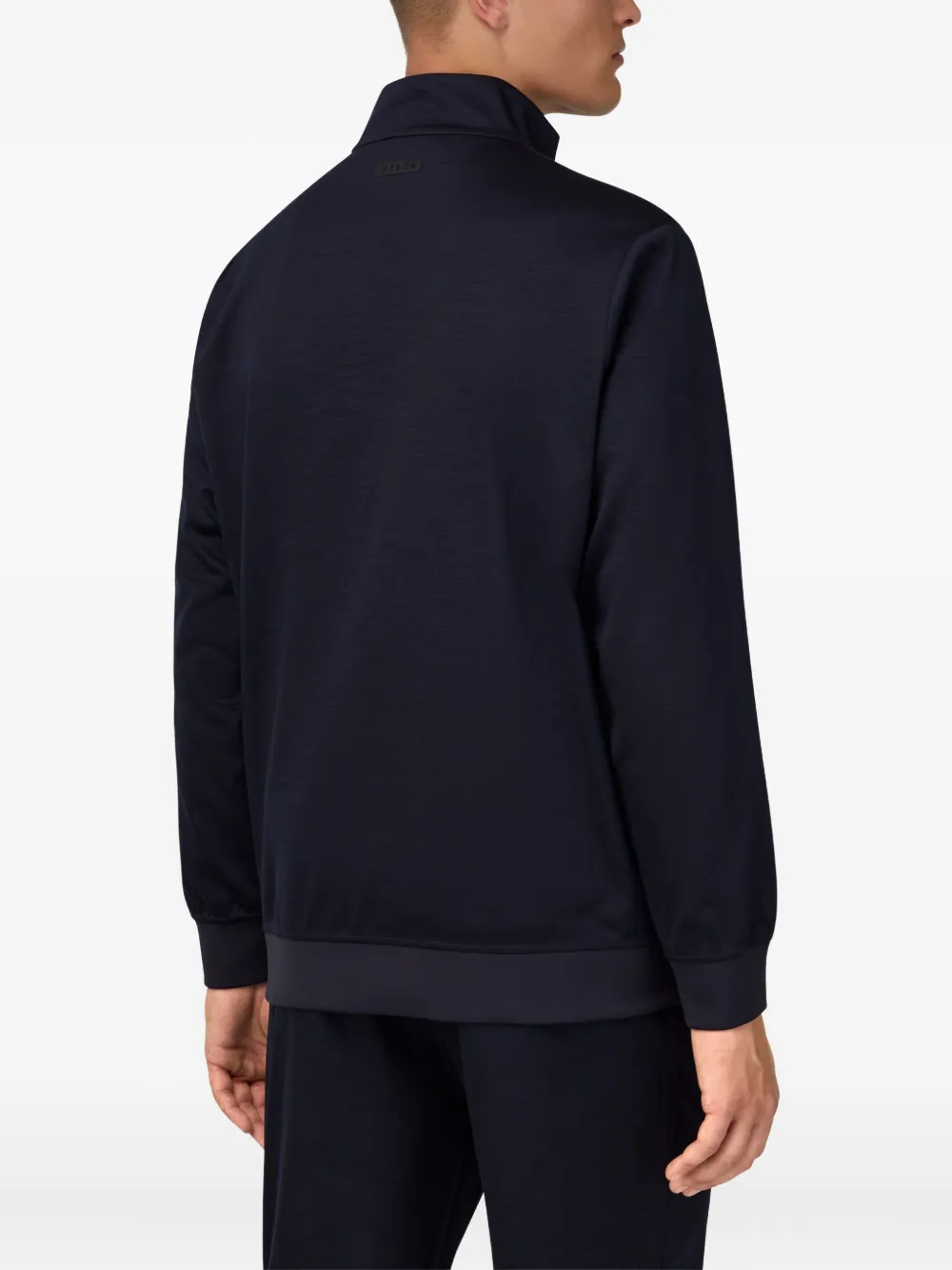 Boggi Milano Sweater met rits Blauw