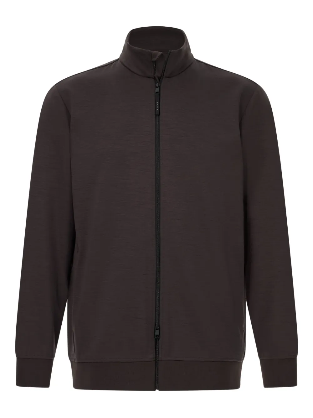 Boggi Milano high-neck zipped sweatshirt | Brown | Image 1
