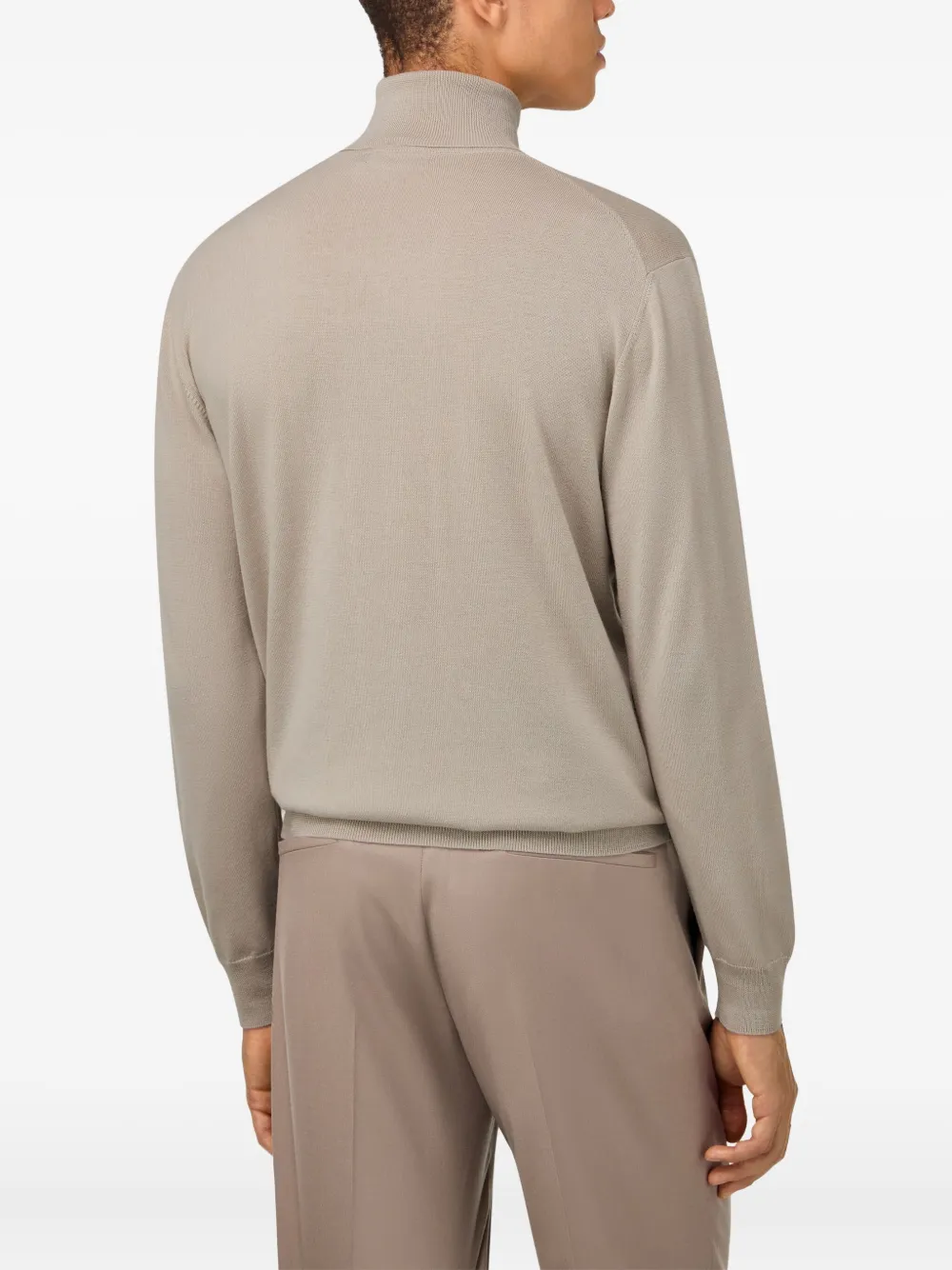 Boggi Milano High-neck Sweater In Gray