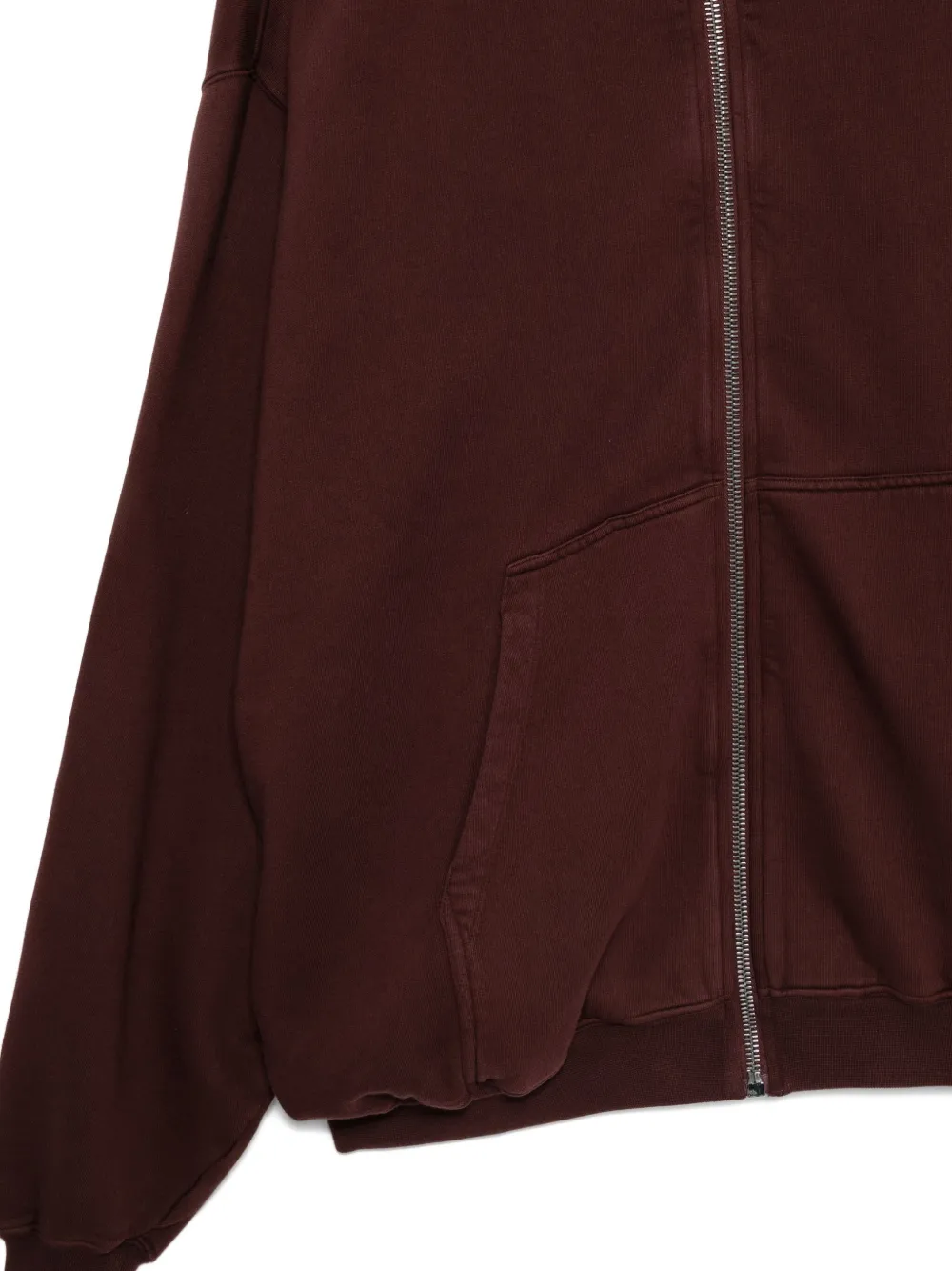Rick Owens Drkshdw Hooded Zip-up Jacket In Red
