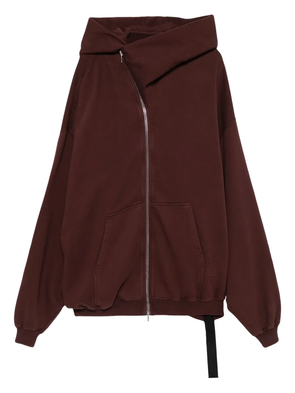 Rick Owens DRKSHDW hooded zip-up jacket | Red | Image 1