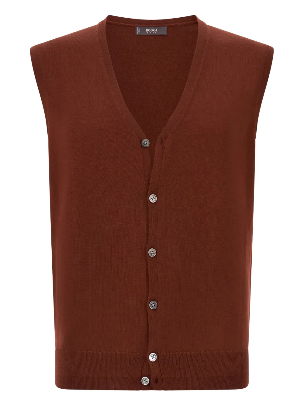 Boggi Milano wool waistcoat | Red | Image 1