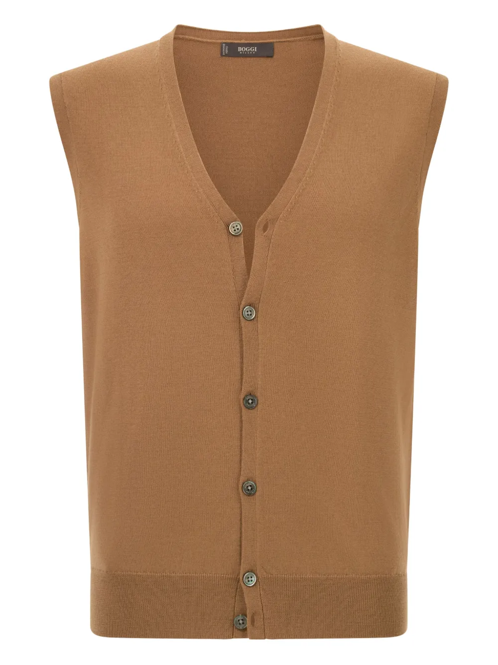 Boggi Milano wool waistcoat | Brown | Image 1
