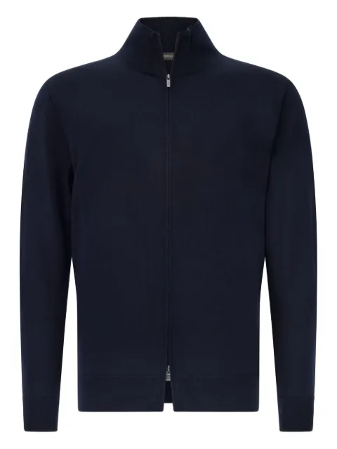 Boggi Milano full-zip wool cardigan