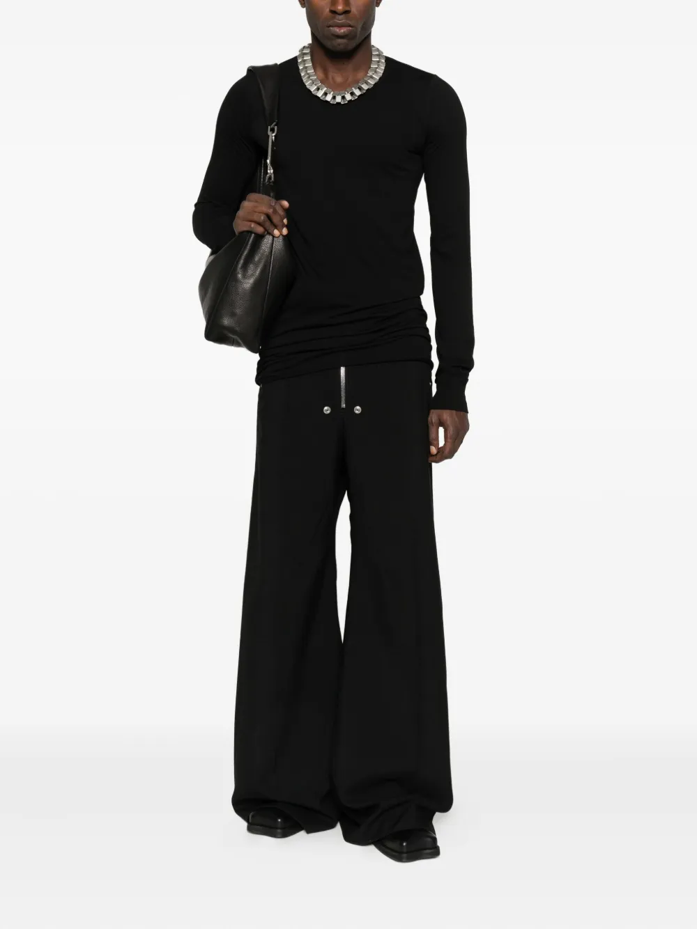 Rick Owens T-shirt met lange mouwen - Zwart