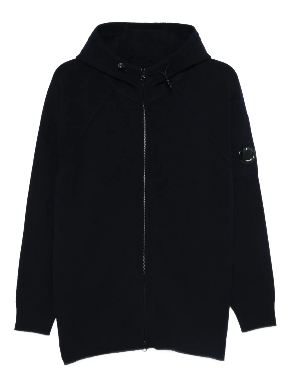 C.P. Company zip-up hooded jacket | Black | Image 1