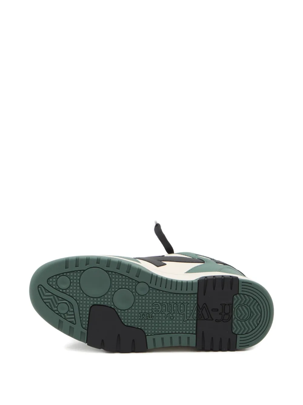 Off-white Casual Sneakers For Everyday Wear In Green