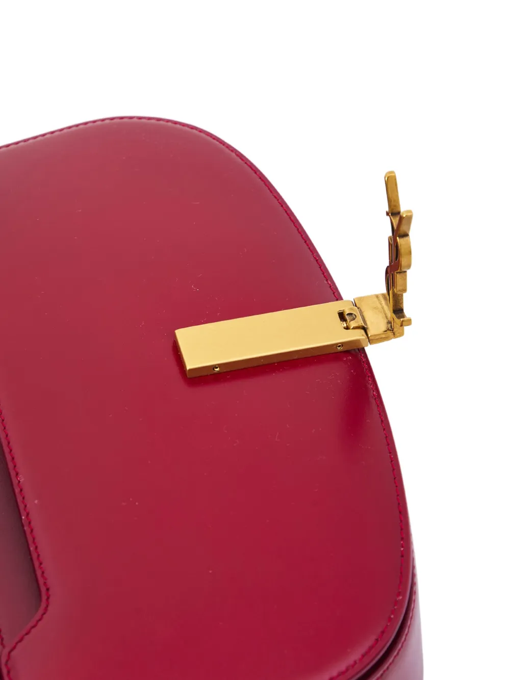 Saint Laurent Voltaire kalfsleren schoudertas Rood