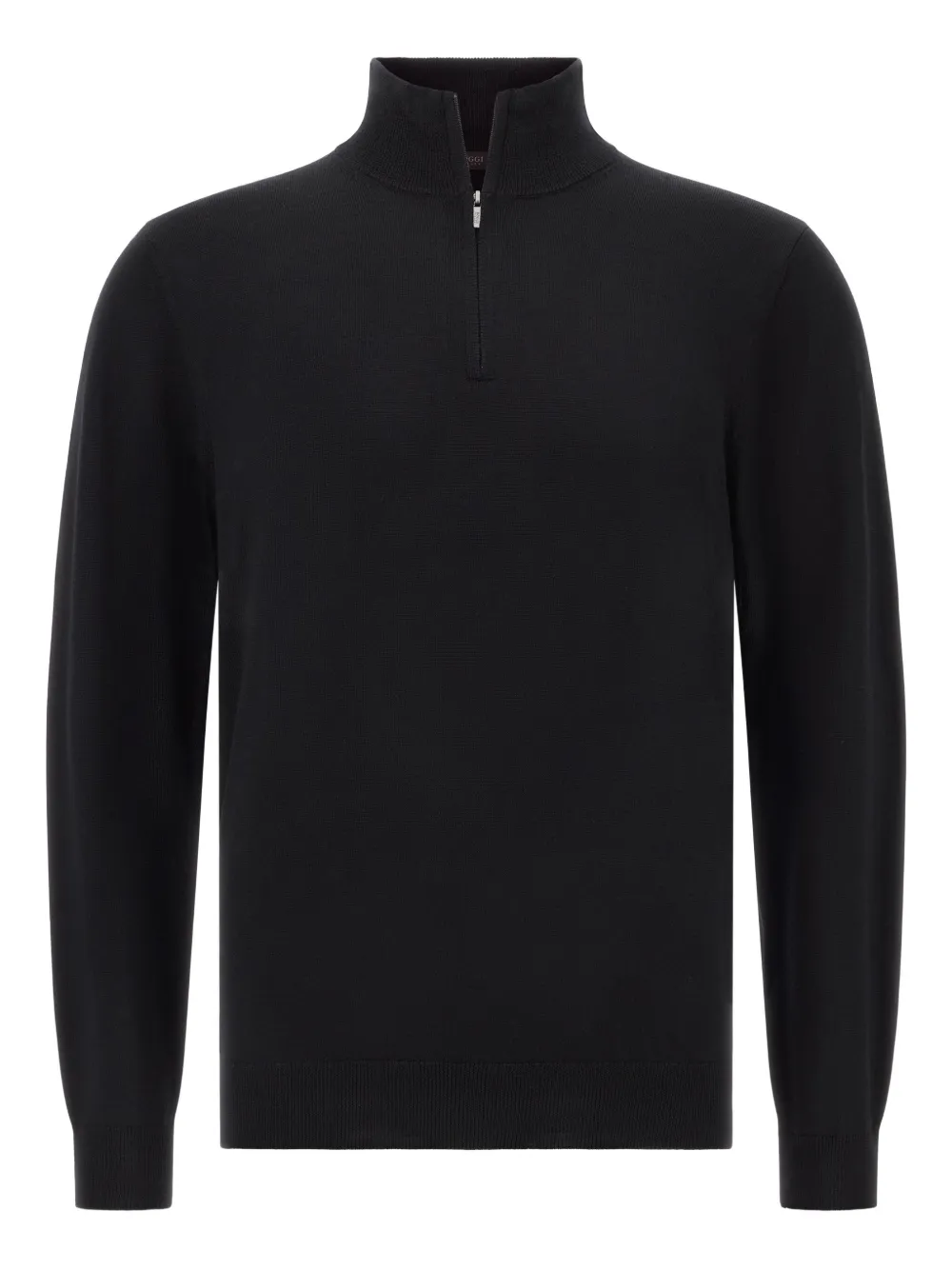 Boggi Milano half-zip wool sweater | Black | Image 1