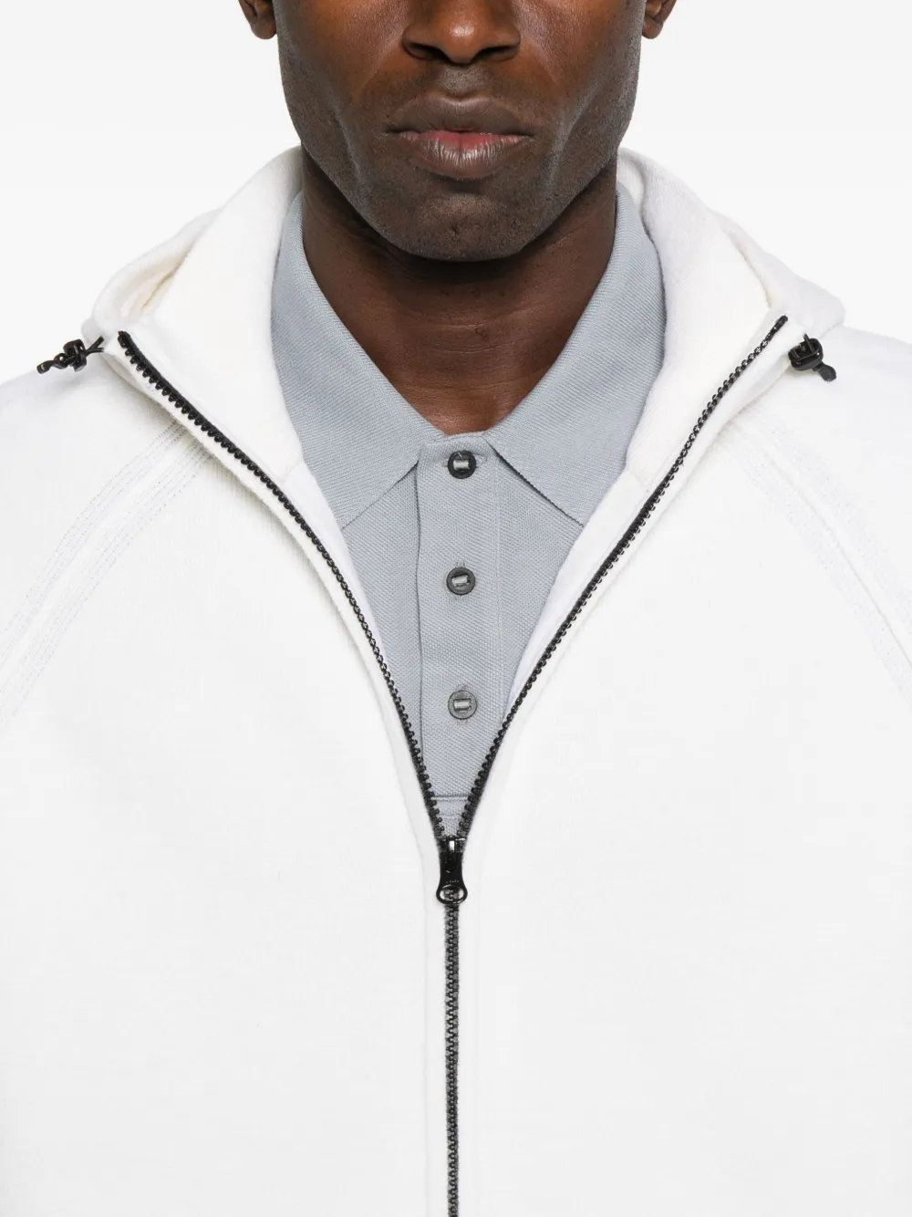 C.p. Company C.p.company Organic Gabardine Full Zip Overshirt In White