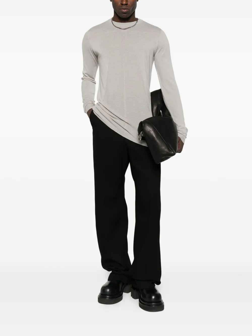 Rick Owens Biker Level trui - Beige