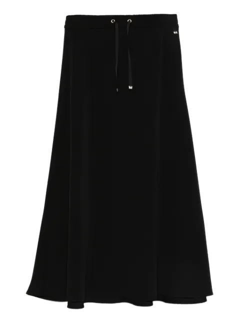 Herno drawstring flared midi skirt