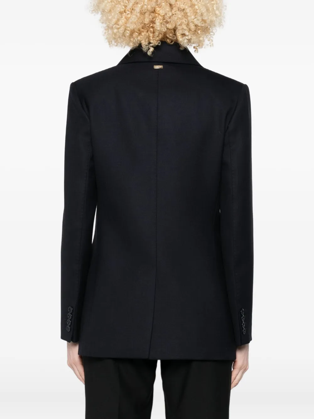 Herno Double-breasted Blazer In Black