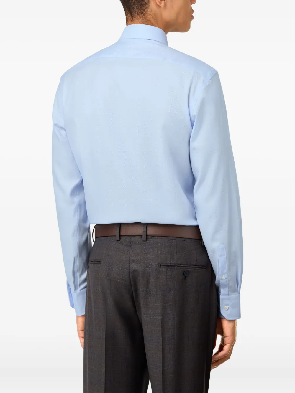 Boggi Milano Windsor-collar Shirt In Blue