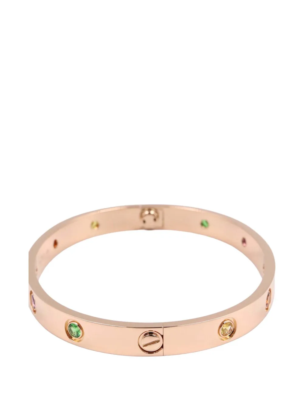 Cartier 2010-2025 18Kローズゴールド マルチカラーストーン Classic Love ブレスレット - ピンク Cartier 2010-2025 18Kローズゴールド マルチカラーストーン Classic Love ブレスレット - ピンク