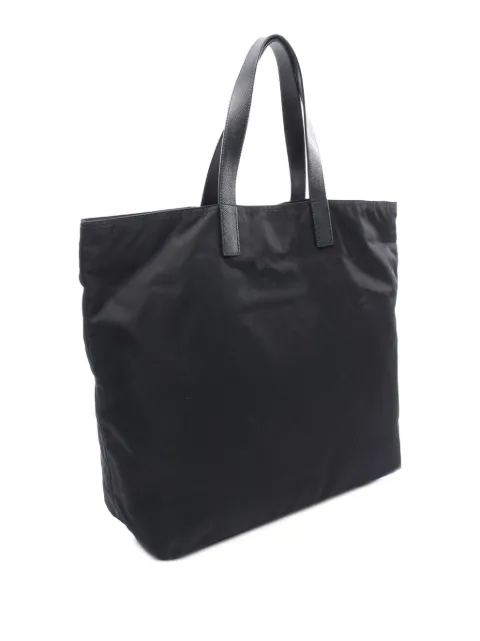 Prada Pre-Owned 2013-2025 Saffiano Trimmed Tessuto tote bag