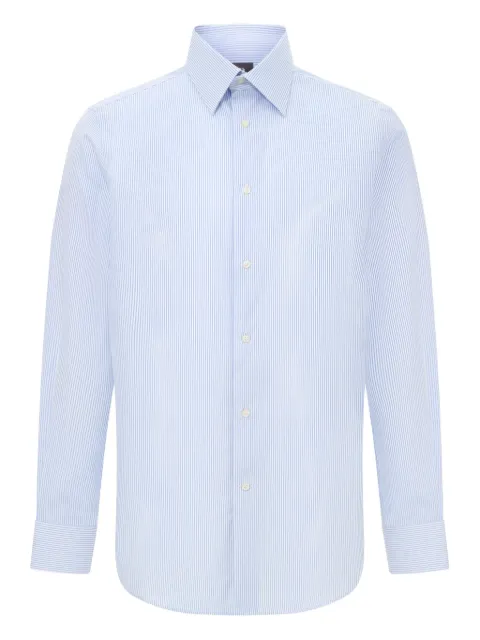 Boggi Milano spread-collar striped shirt