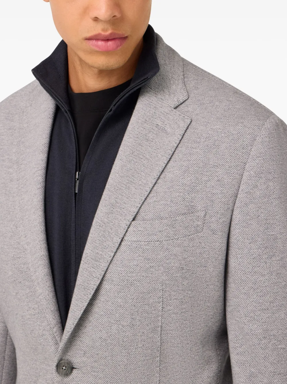 Boggi Milano Blazer met enkele rij knopen Grijs