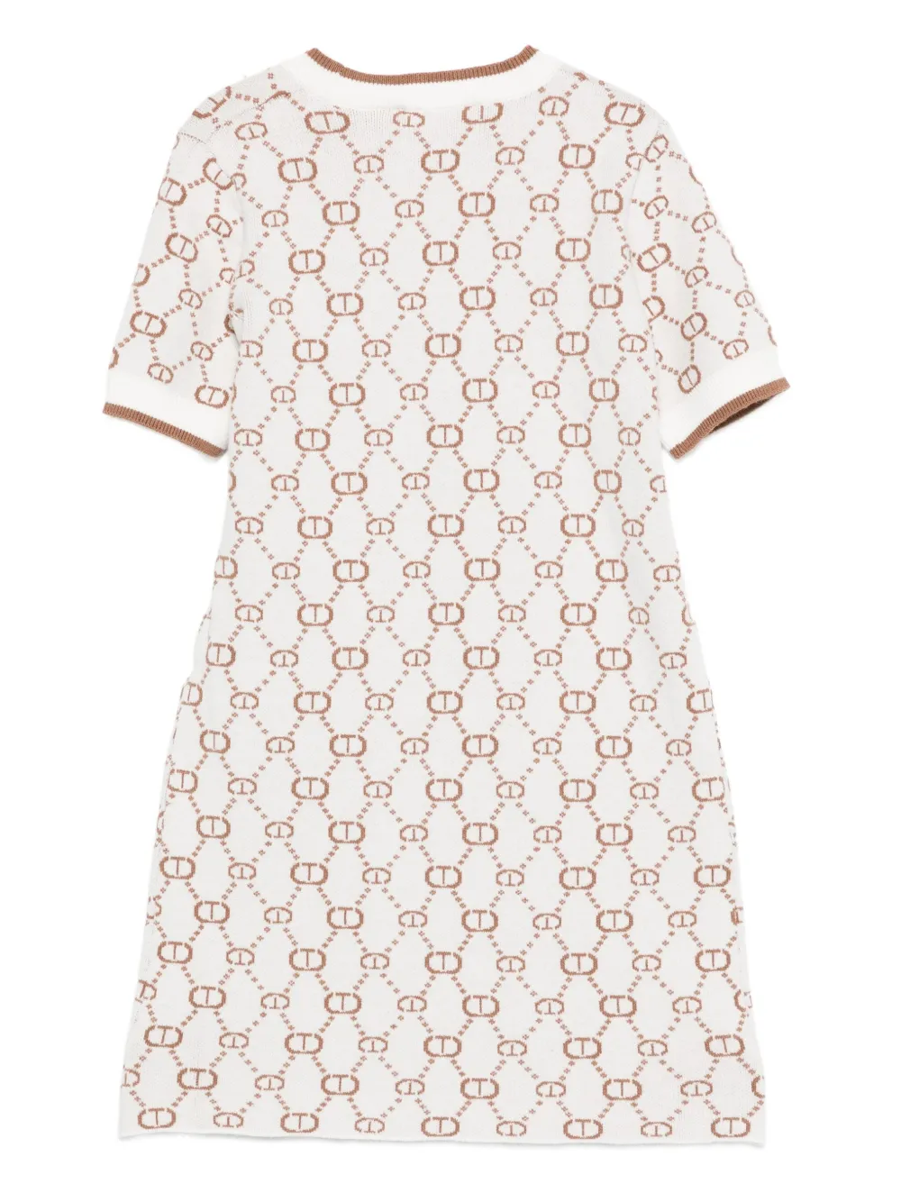 TWINSET Kids monogram-pattern knitted dress | Girls Knitted Dresses | Image 2