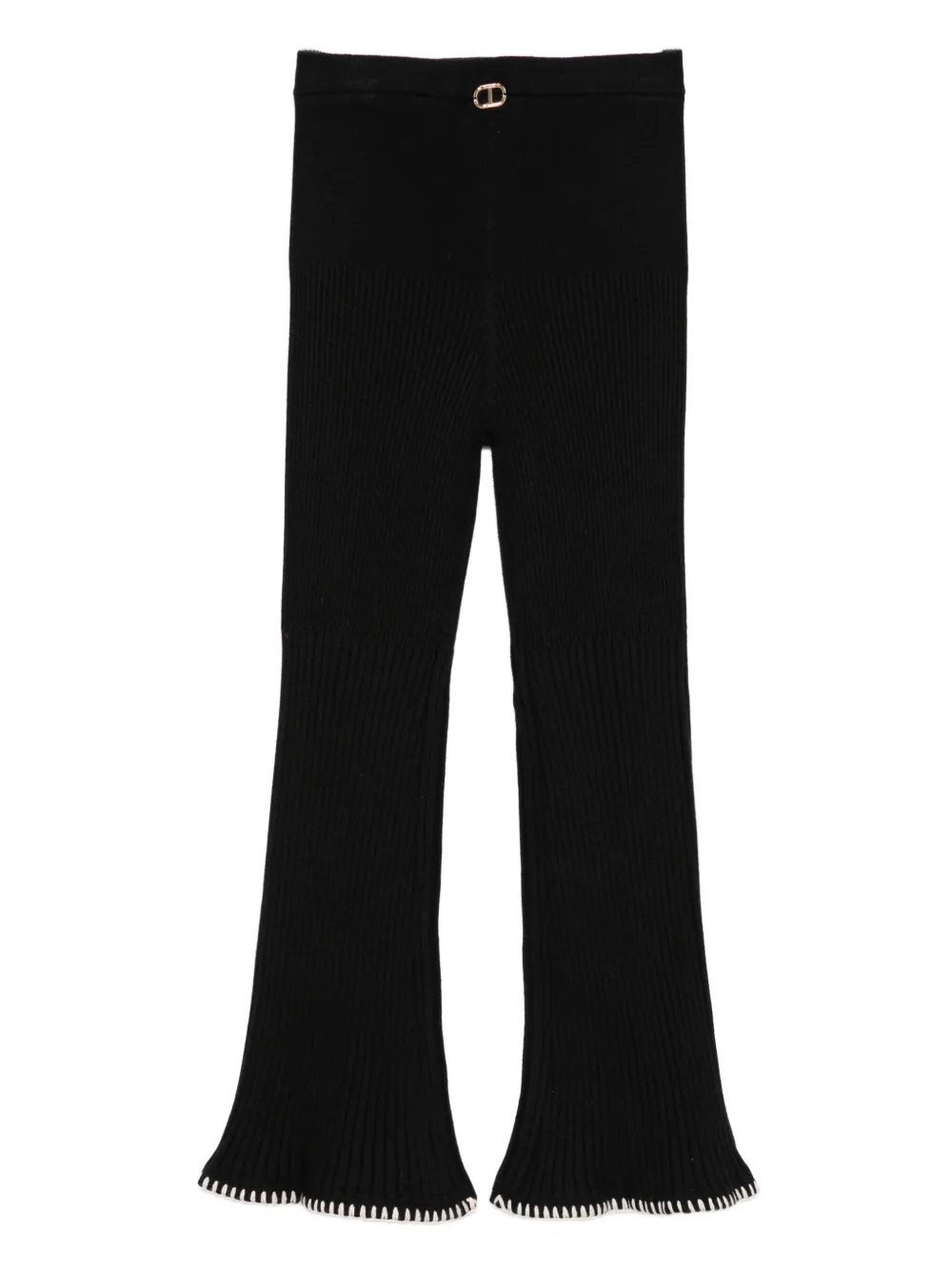 TWINSET Kids ribbed flared trousers | Girls Casual Trousers | Image 2