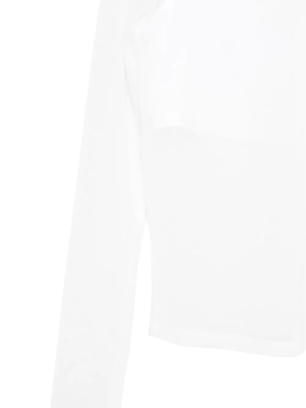 TWINSET Kids T-shirt met logoplakkaat en hoge hals Wit