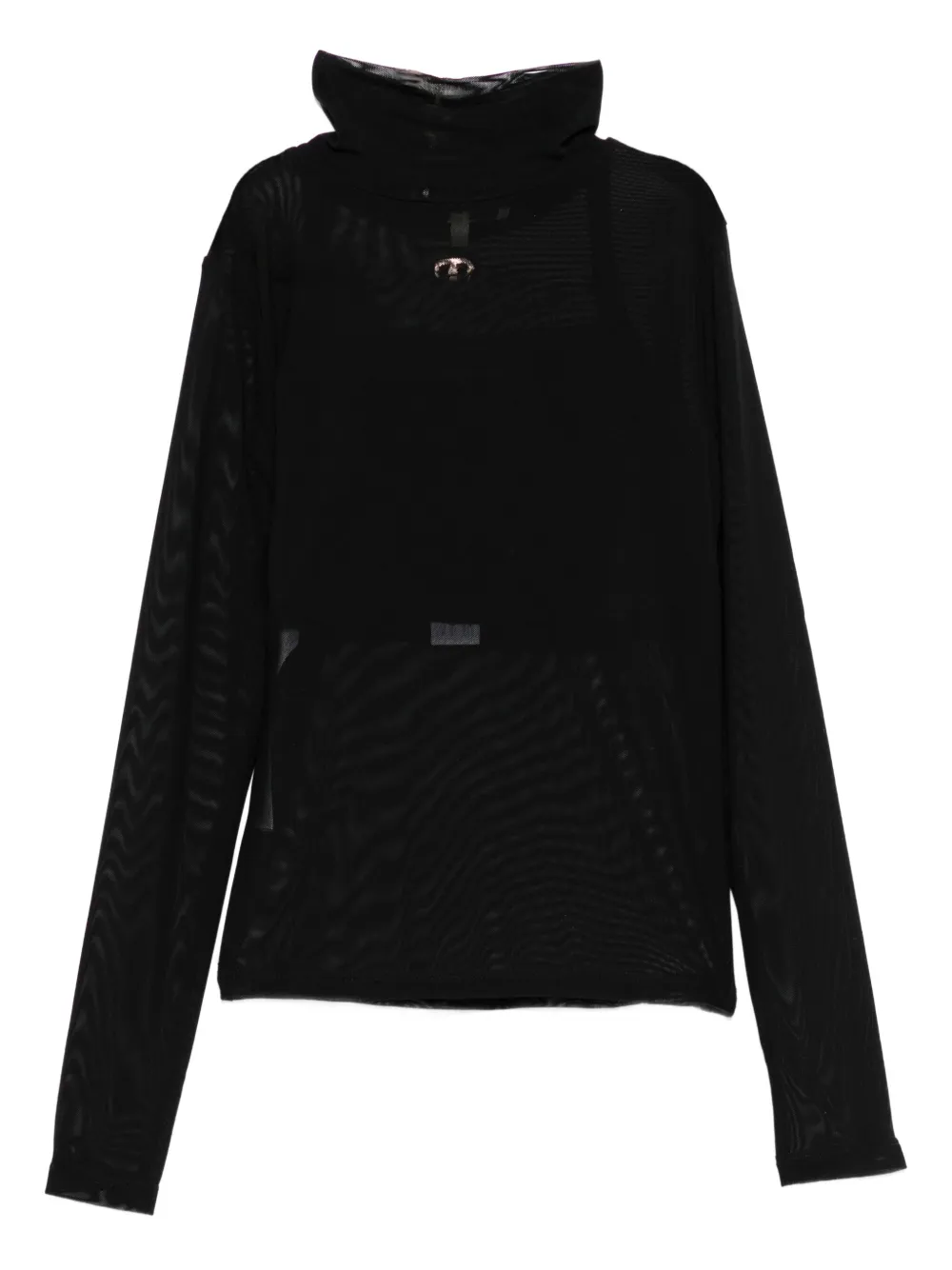 TWINSET Kids high-neck mesh T-shirt | Girls T-Shirts | Image 2