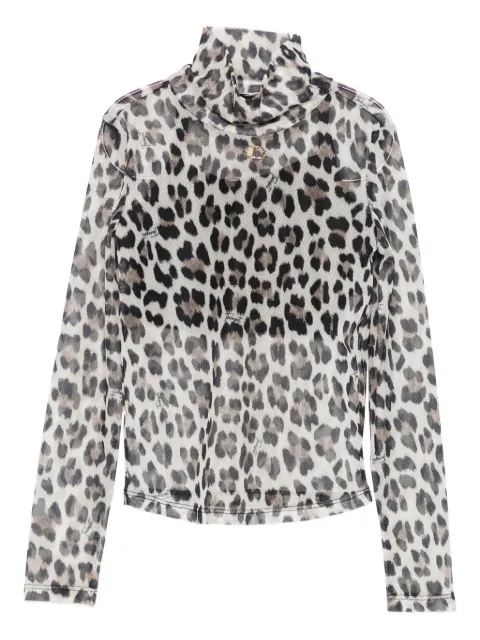 TWINSET Kids leopard-print high-neck top