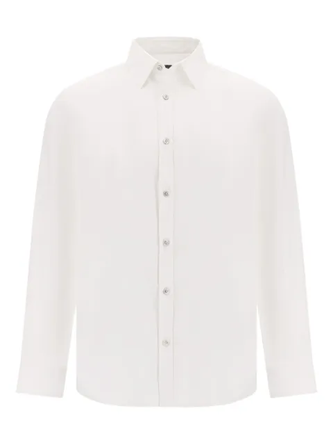 Boggi Milano point-collar poplin shirt