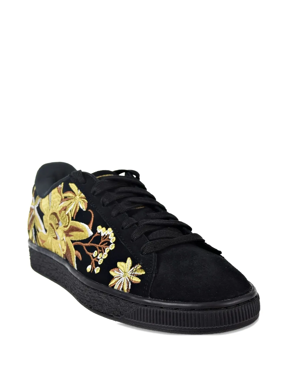 PUMA Hyper embroidered suede sneakers - Zwart