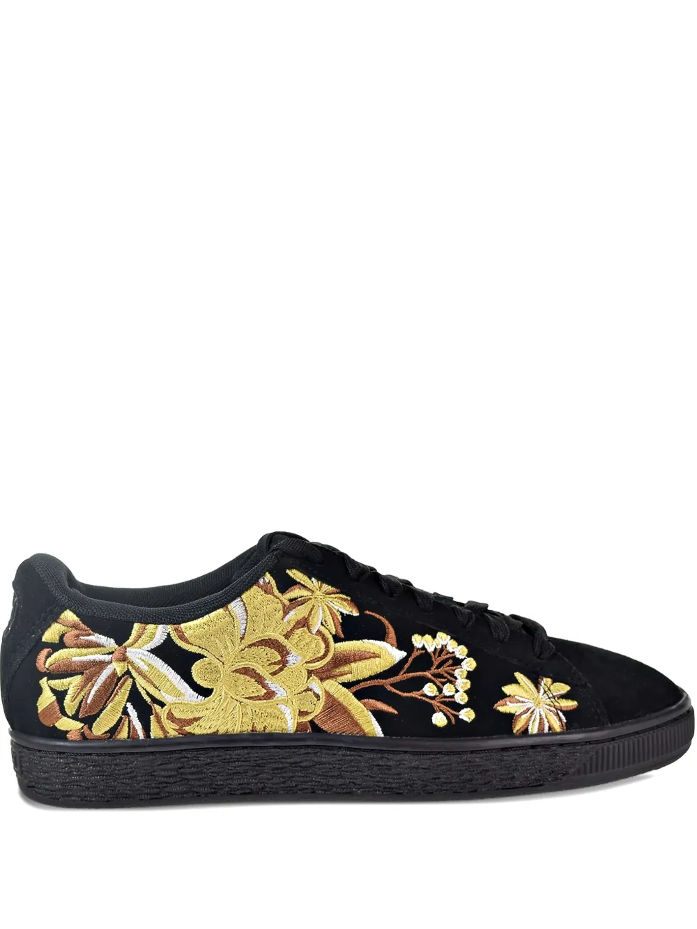 PUMA Hyper embroidered suede sneakers Black