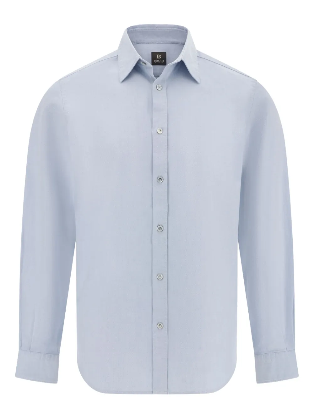 Boggi Milano Polo-collar Shirt In Blue